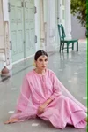 Kf 302 Kalaai Roman Silk Kurti With Bottom Dupatta

